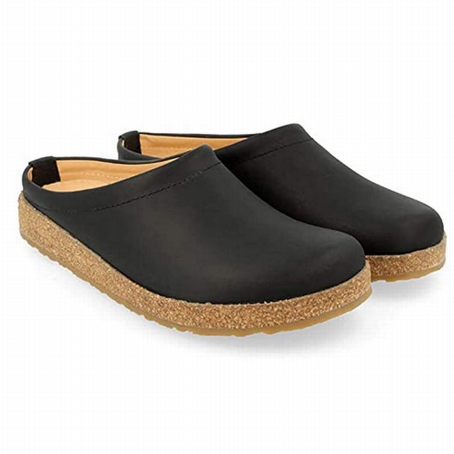 Haflinger Phillip Clogs Herren Schwarz | BAV5729MH