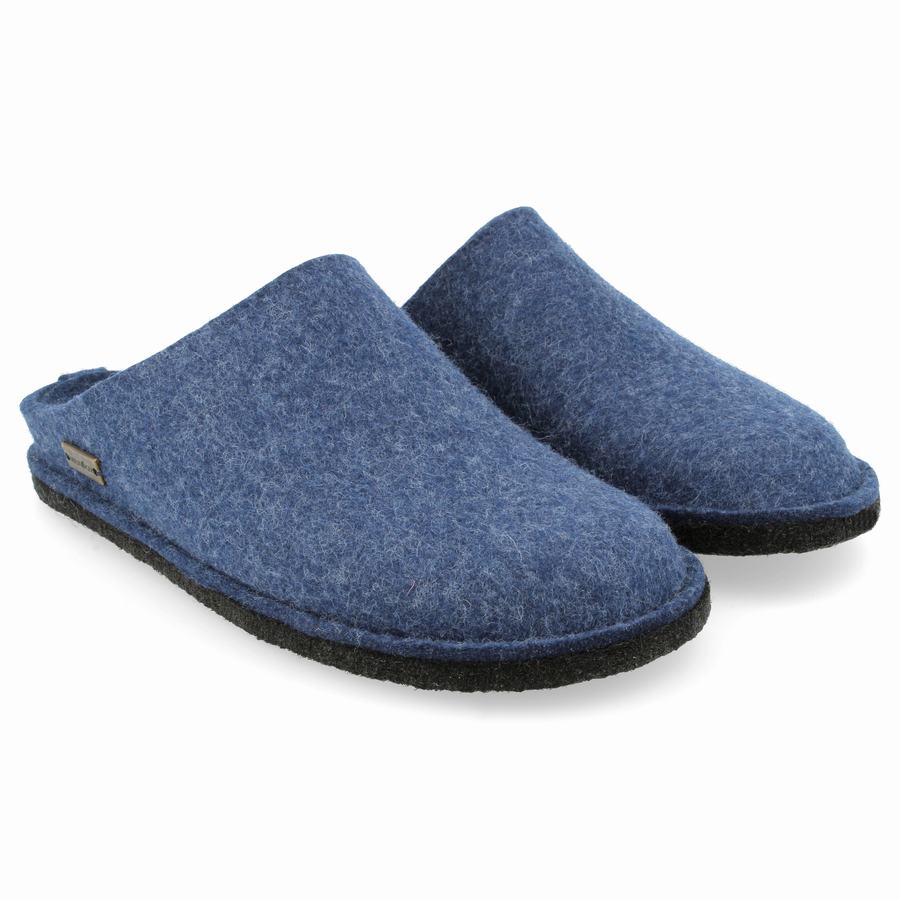 Haflinger Soft Novelty Hausschuhe Damen Blau | YFK7193SX