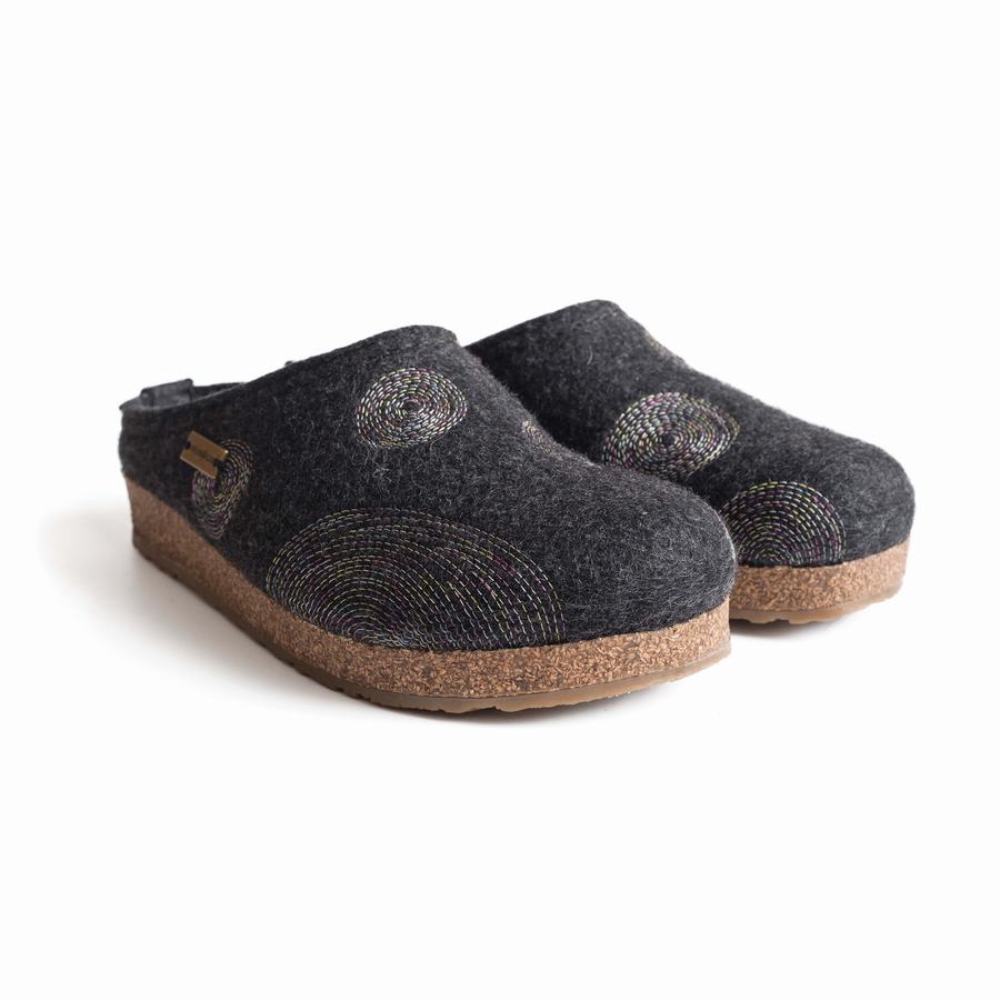 Haflinger Spirit Clogs Damen Dunkelgrau | OWD5576OJ