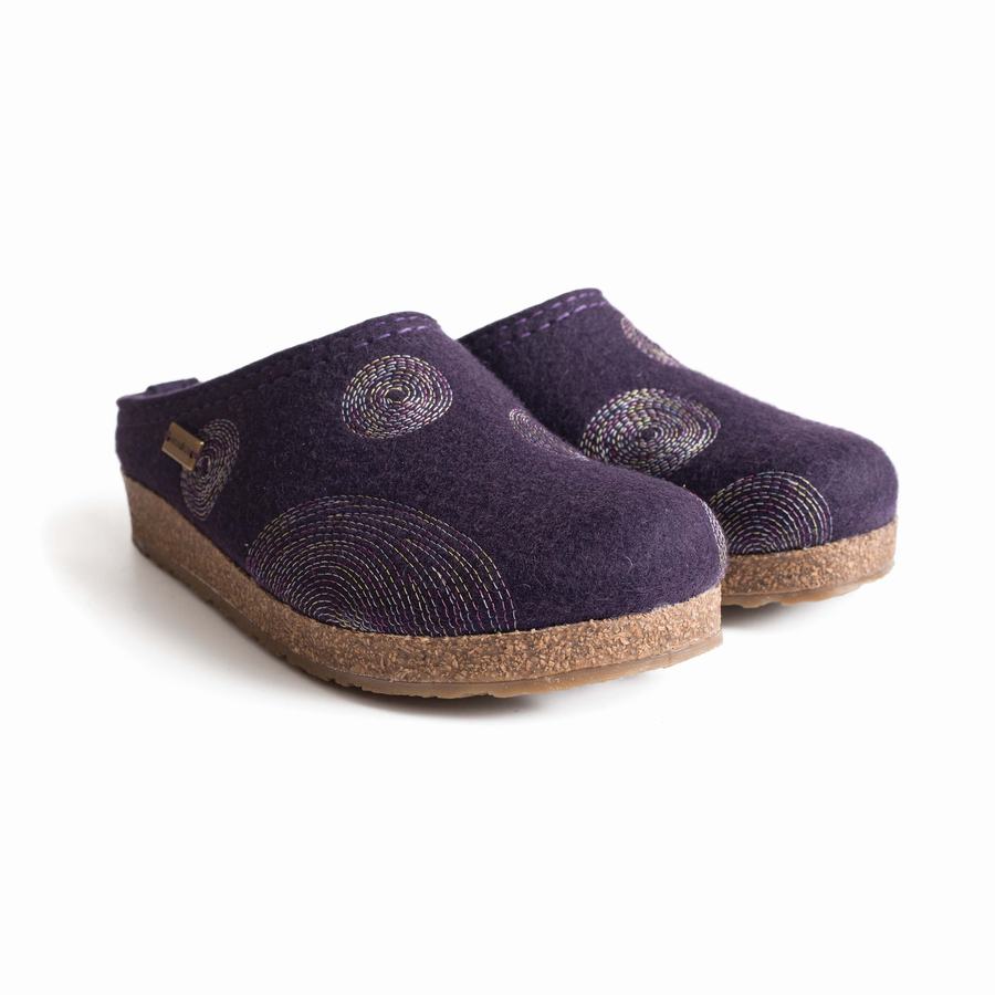 Haflinger Spirit Clogs Damen Lila | MYV8386KU