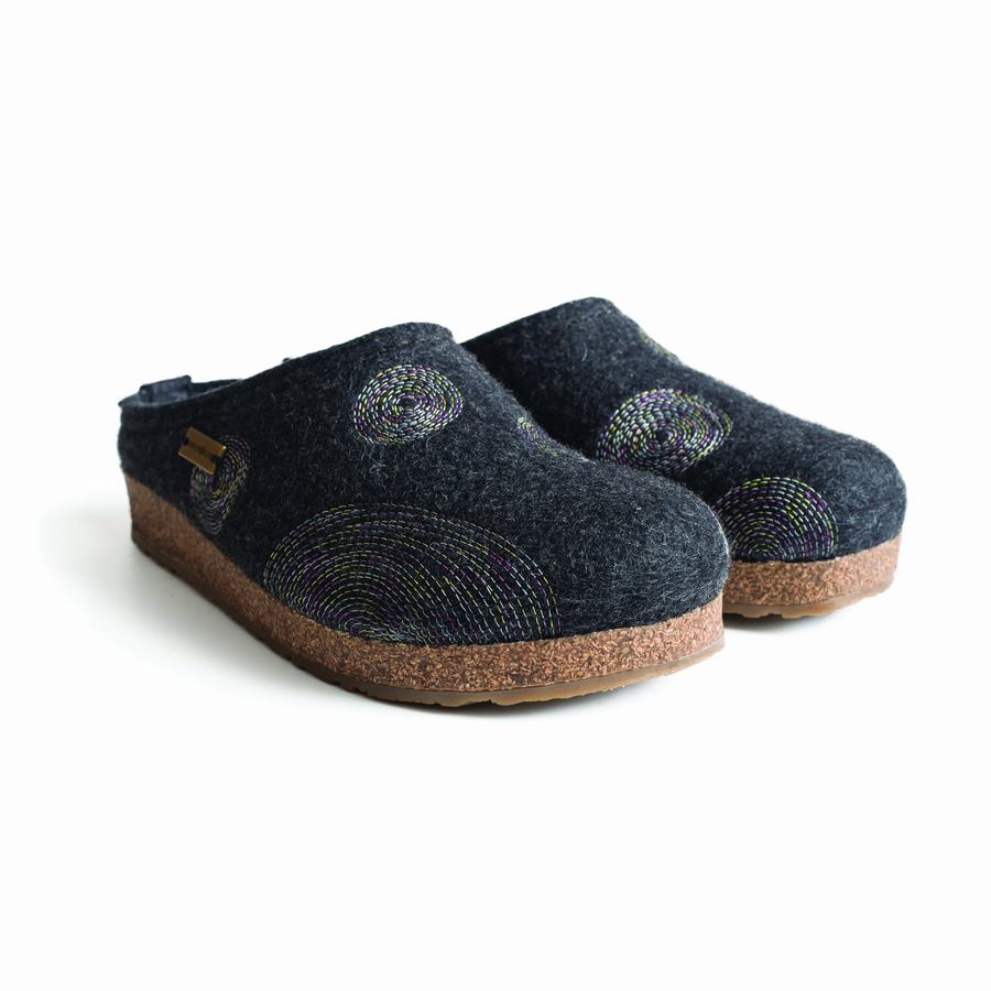 Haflinger Spirit Clogs Damen Navy | WSY623VA