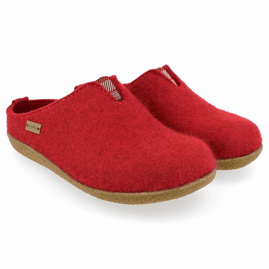 Haflinger Visby Clogs Damen Rot | ECM691UG